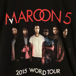 MAROON 5 World Tour 2015 T-Shirt - Size SMALL